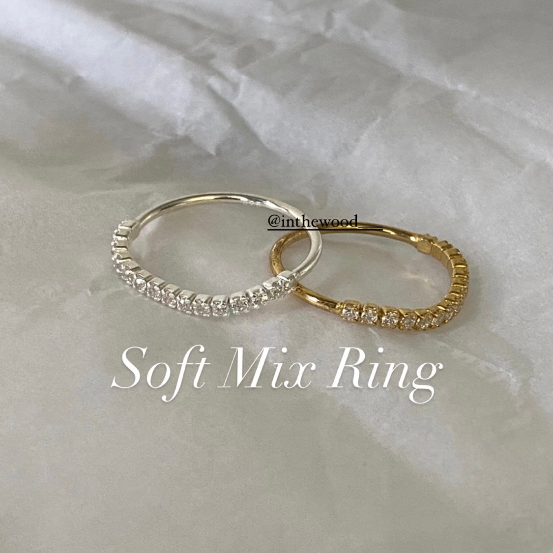 [925silver] Soft Mix Ring