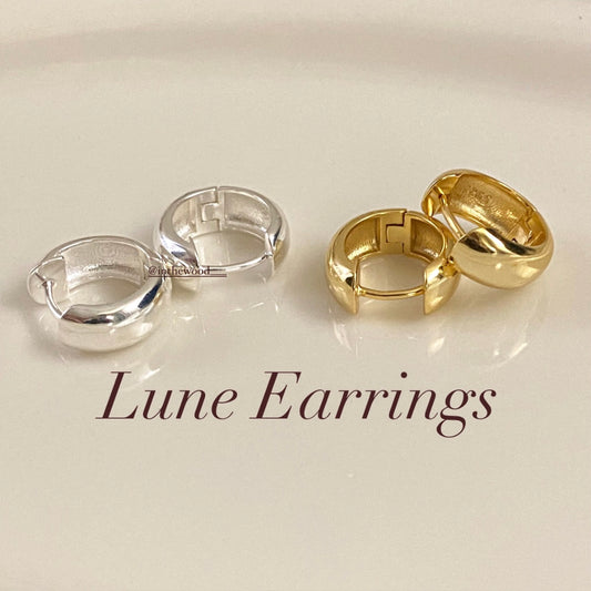 [925silver] Lune Earrings