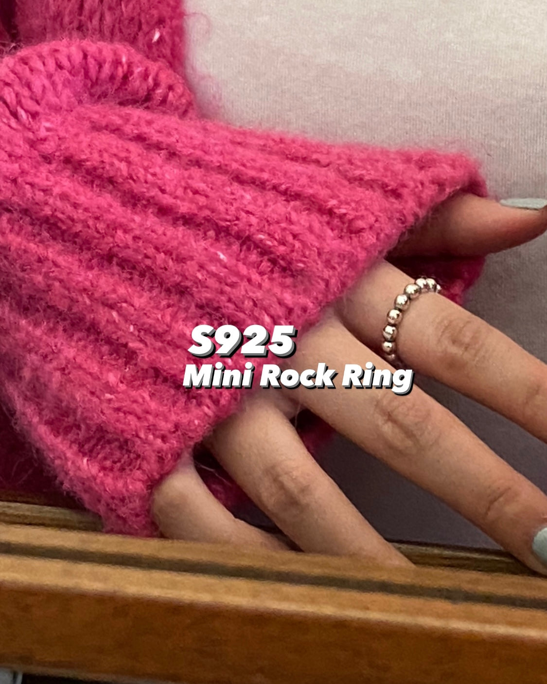 自留款🖤 [925silver] Mini Rock Ring