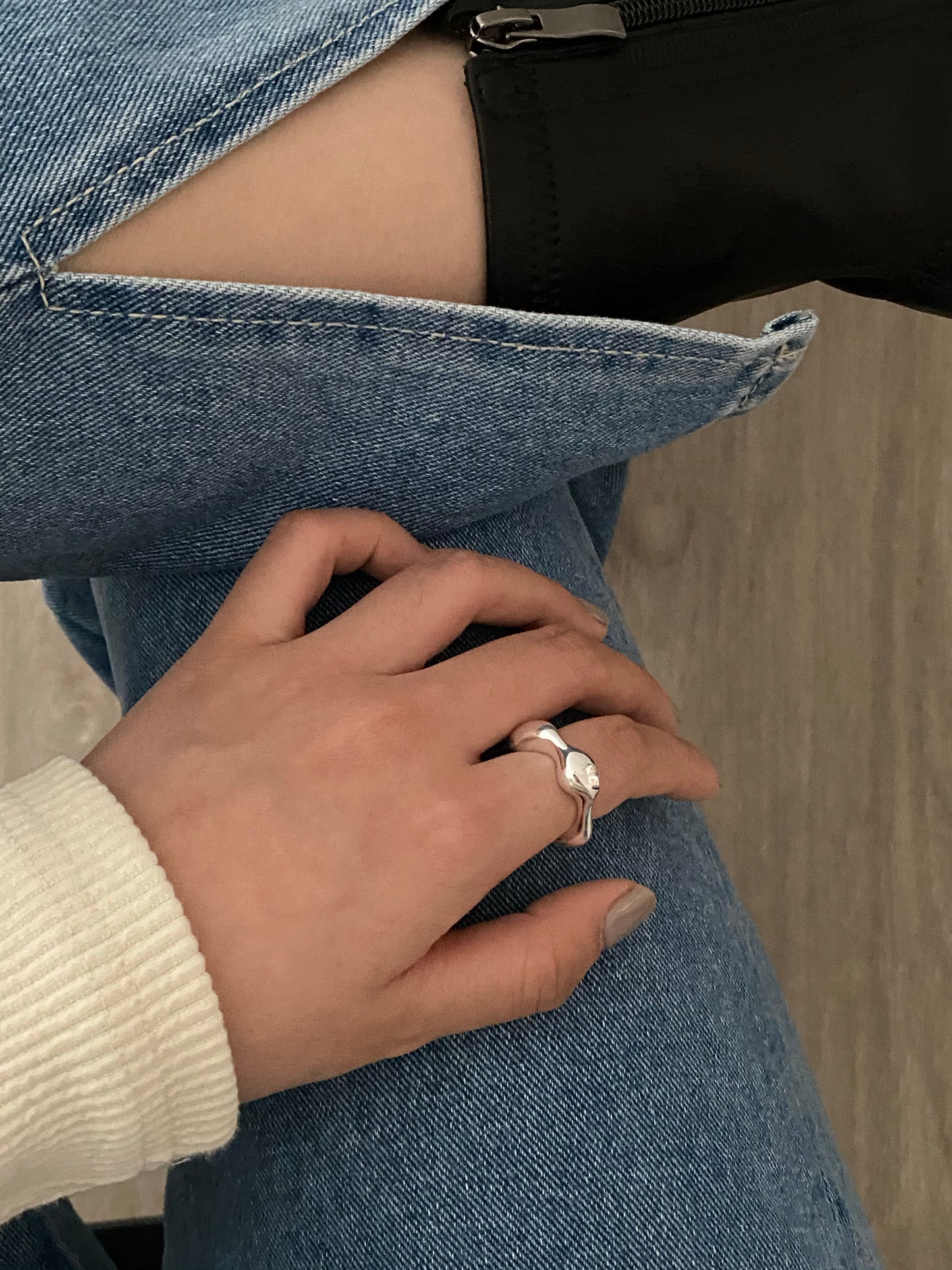 [925silver] Raw Ring