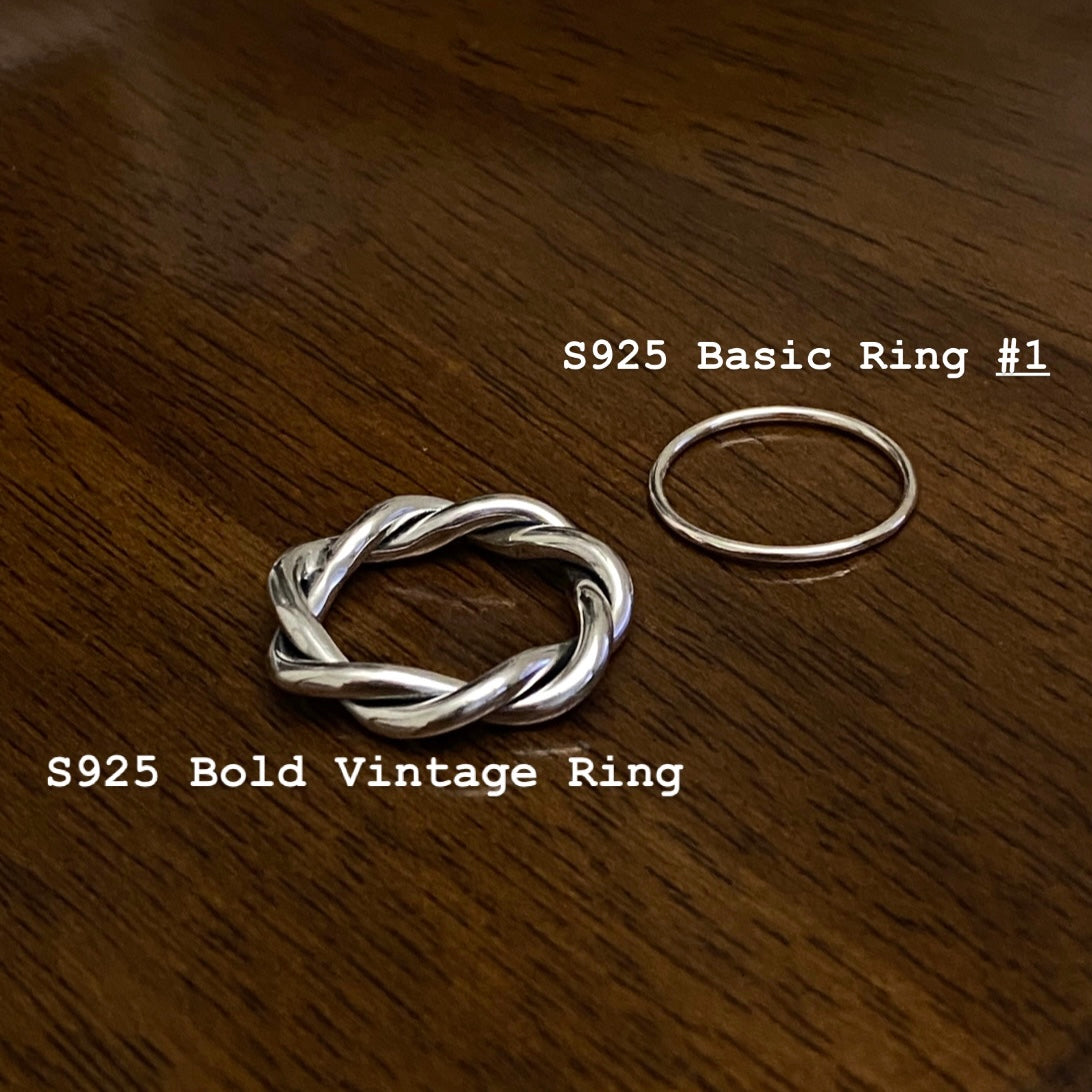 自留款🖤 [925silver] Bold Twist Ring