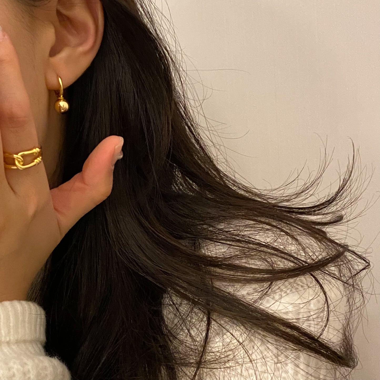 [925silver] Mini Bell Earrings