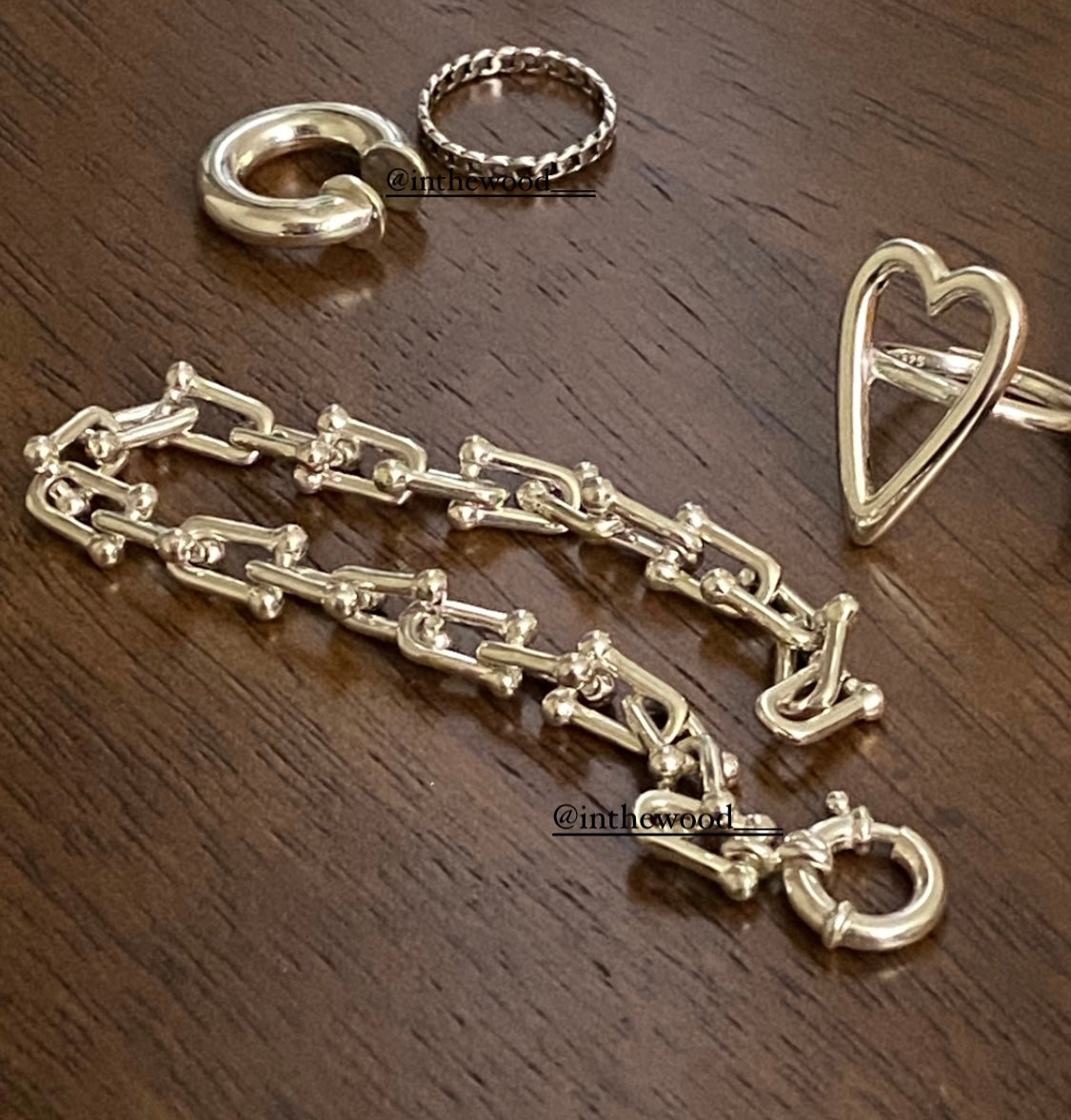 [925silver] Buckles Chain Bracelet