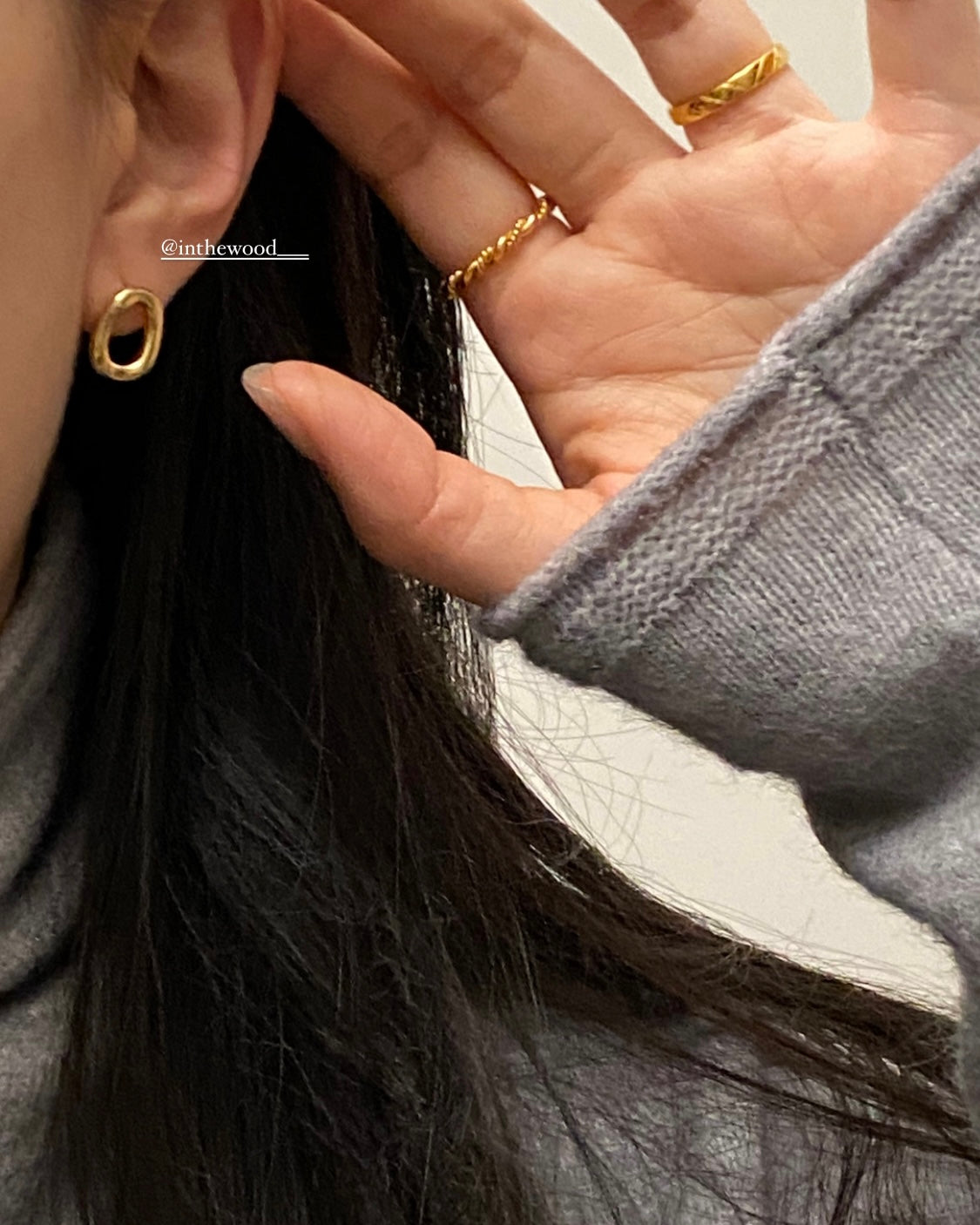 [925silver] Basic O Earrings