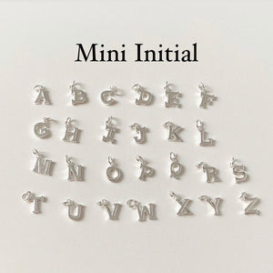 [925silver] Mini Initial Necklace