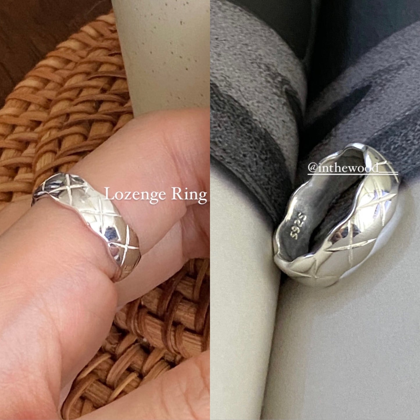 [925silver] Lozenge Ring #2