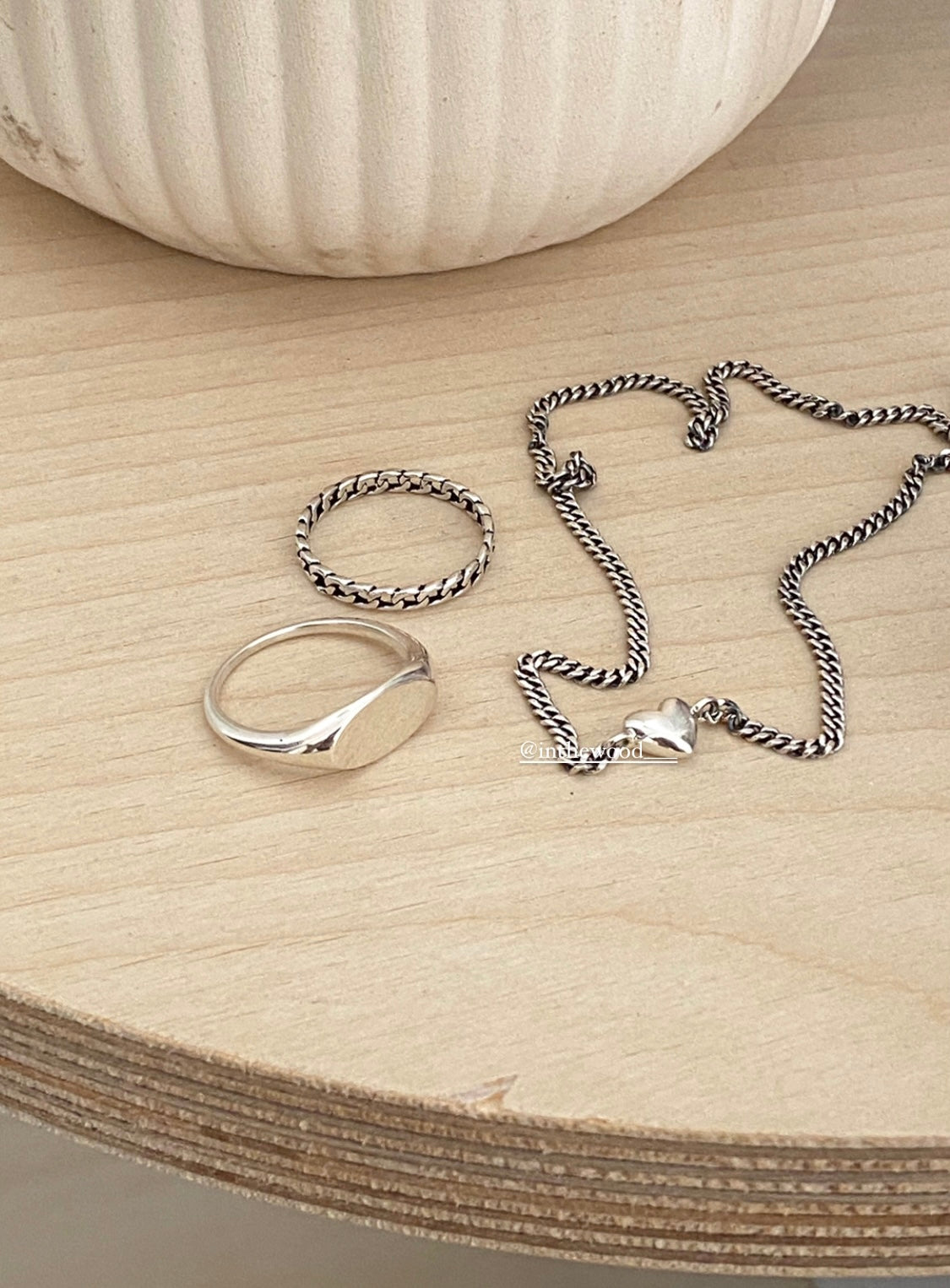 [925silver] Mini Chain Ring