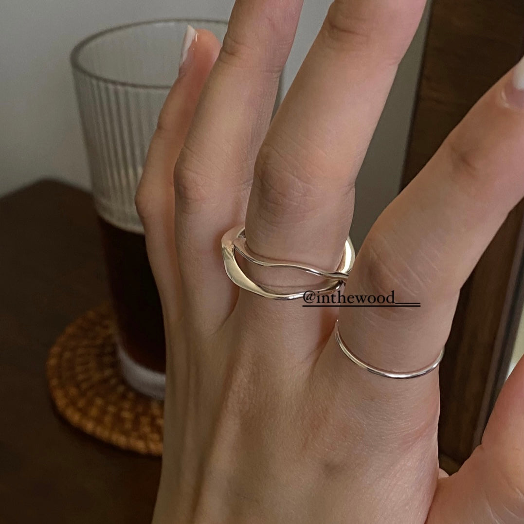 斷碼[925silver] Vintage Ribbon Ring