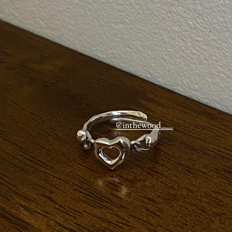 [925silver] Vintage Heart Ring