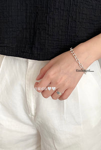 [925silver] Buckles Chain Bracelet