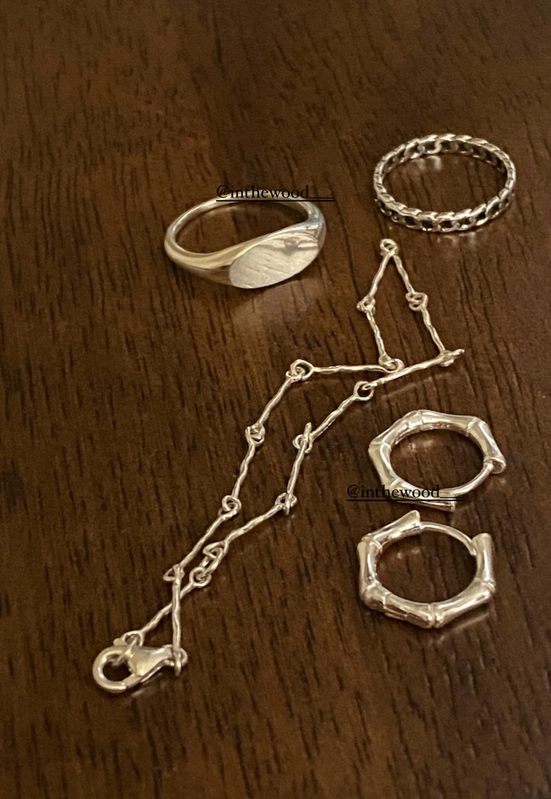 [925silver] Mini Bones Bracelet