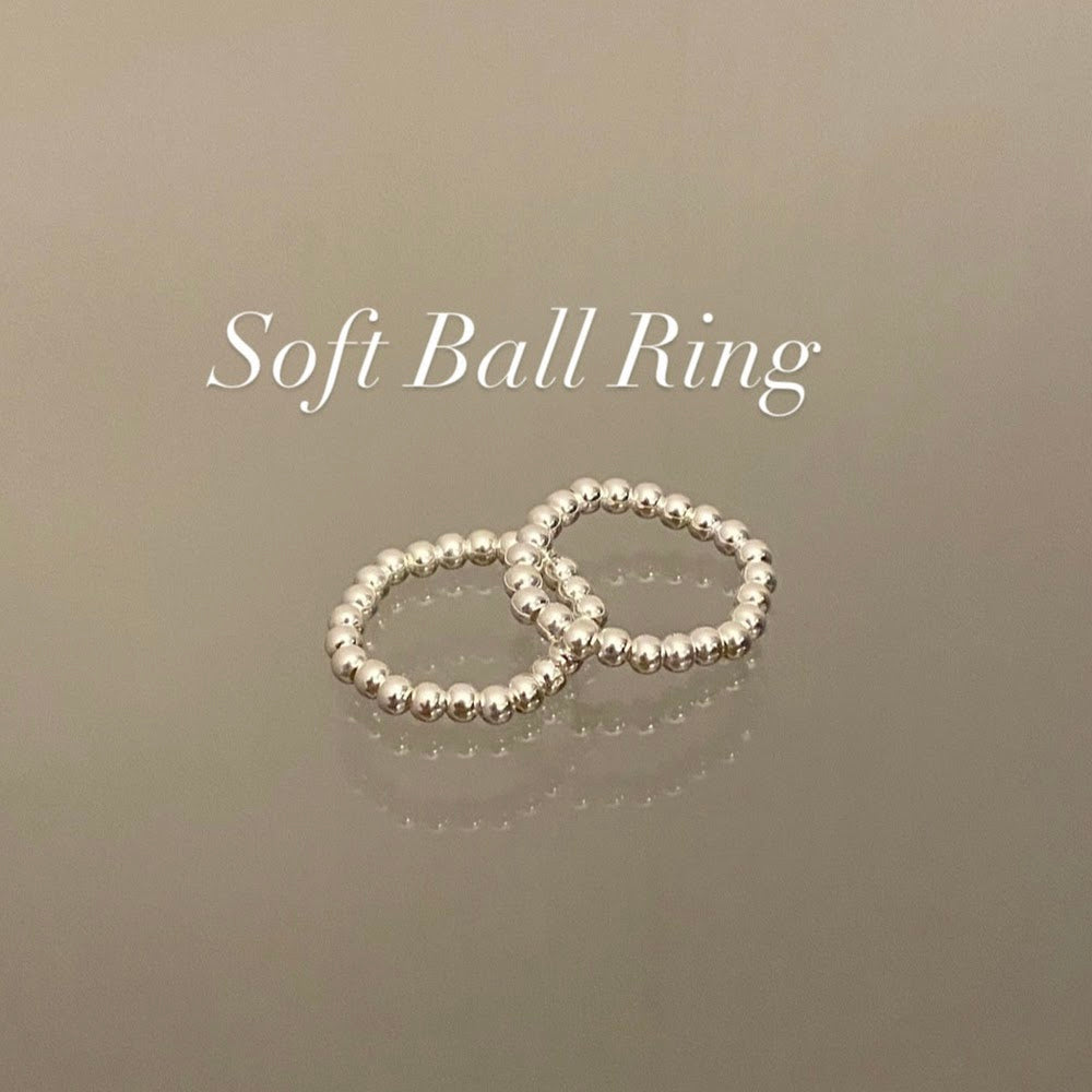 [925silver] Soft Ball Ring